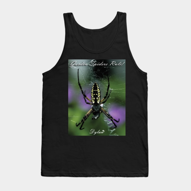 Garden Spider Tank Top by DylanArtNPhoto